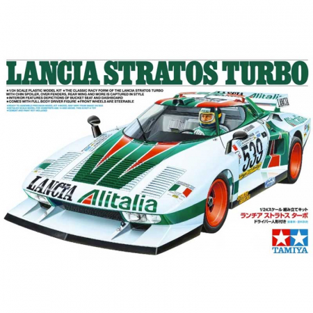 Auto de curse - Tamiya 25210 - 1:24 Lancia Stratos Turbo w/Driver Figure