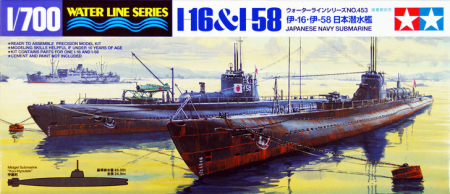 Navo - Tamiya 31453 - 1:700 Japanese Navy Submarine - I-16 & I-58