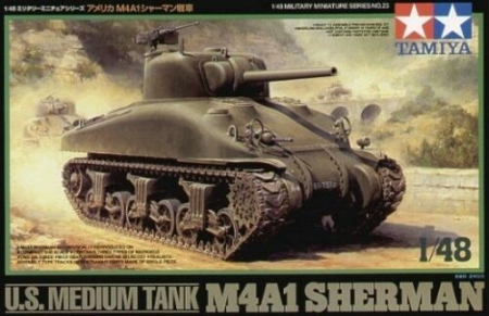 Kituri machete - TAMIYA 32523 - 1:48 U.S. Medium Tank M4A1 Sherman
