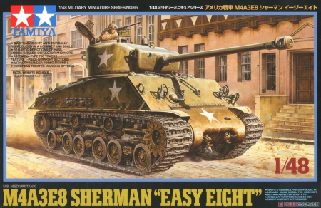 Noutati - Tamiya 32595 - 1:48 U.S. Medium Tank M4A3E8 Sherman Easy Eight