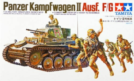 Kituri machete - TAMIYA 35009 - 1:35 German Panzerkampfwagen II Ausf. F/G - 5 figures
