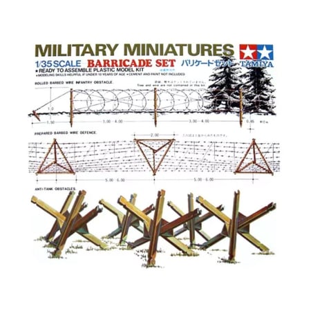 Accesorii diorama - TAMIYA 35027 - 1:35 Barricade Set Kit