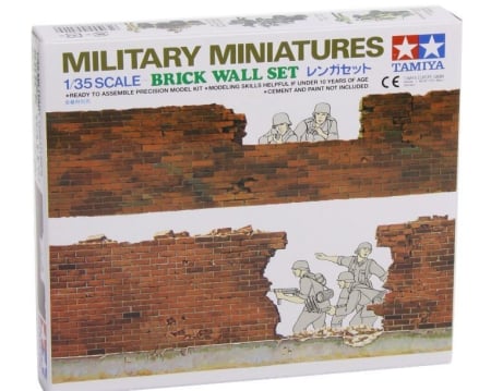 Accesorii diorama - Tamiya 35028 - 1:35 Brick Wall Set