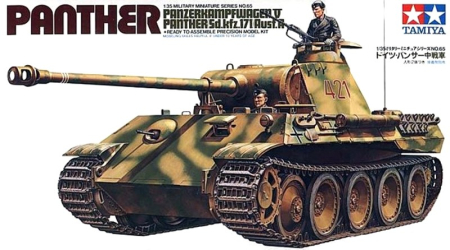 Kituri machete - Tamiya 35065 - 1:35 German Panther Ausf A Medium Tank - 2 figures