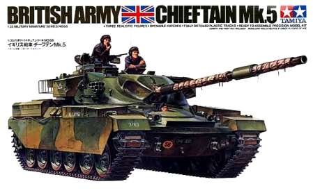 PACHETE - TAMIYA 35068 - 1:35 British Chieftain Mk. 5 Tank - 3 figures