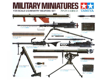 Accesorii machete - TAMIYA 35121 - 1:35 U.S. Infantry Weapons Set Kit - CA222