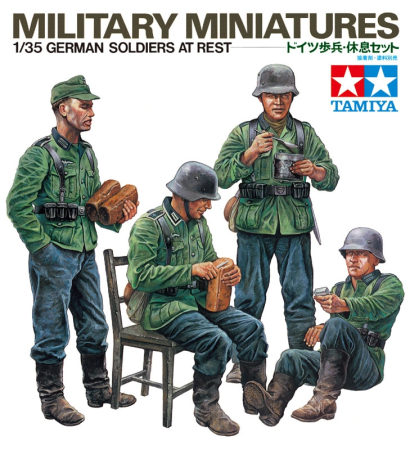 Noutati - Tamiya 35129 - 1:35 German Soldiers At Rest - 4 figures