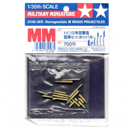 Accesorii diorama - Tamiya 35198 - 1:35 StuG III Brass 75mm & 105mm Projectiles