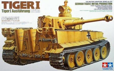 Vehicule militare terestre - Tamiya 35227 - 1:35 German Tiger I Initial Production Afrika