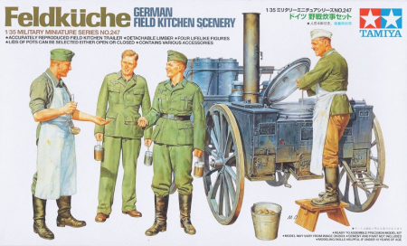 Figurine - TAMIYA 35247 - 1:35 German Field Kitchen Scenery - 4 figures