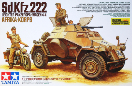 Kituri machete - TAMIYA 35286 - 1:35 Sonderkraftfahrzeug 222 Nord Africa