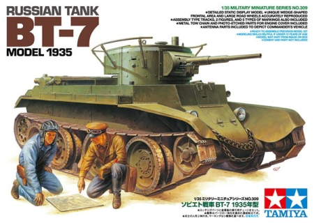 PACHETE - TAMIYA 35309 - 1:35 Russian Tank BT-7 Model 1935 - 2 figures