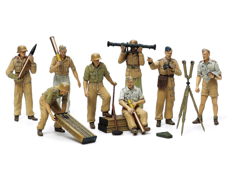 Figurine - Tamiya 35343 - 1:35 German Africa Corps Luftwaffe Artillery Crew Set