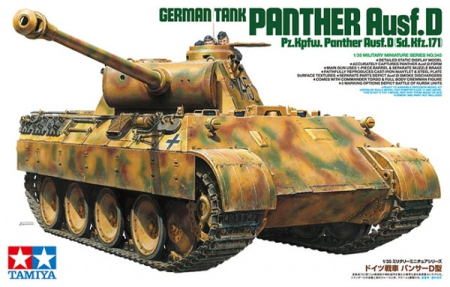 PACHETE - TAMIYA 35345 - 1:35 GERMAN TANK Panther Ausf.D