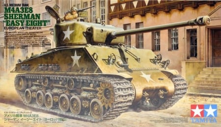 Kituri machete - Tamiya 35346 - 1:35 U.S. Medium Tank M4A3E8 Sherman "Easy Eight" - European Theater - 2 figures