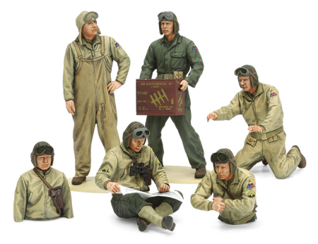 Figurine - TAMIYA 35347 - 1:35 U.S. Tank Crew set (European Theater)
