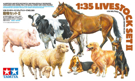 Figurine - Tamiya 35385 - 1:35 Livestock Set II