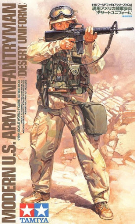 Figurine - Tamiya 36308 - 1:16 Modern US Infantryman - Desert Uniform