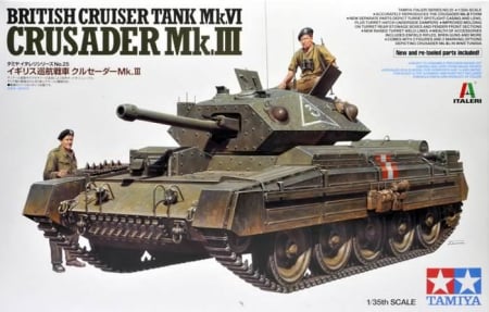 PACHETE - TAMIYA 37025 - 1:35 Cruiser Tank Mk. IV Crusader Mk. III