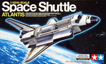 Space / Sci-Fi - TAMIYA 60402 - 1:100 Space Shuttle Atlantis - 1 figure and stand