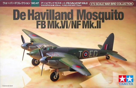 Aero militare - Tamiya 60747 - 1:72 De Havilland Mosquito FB Mk.VI/NF Mk.II
