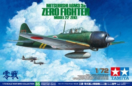 Aero militare - TAMIYA 60785 - 1:72 Mitsubishi A6M3/3a Zero Fighter Model 22 (Zeke) - 1 figure