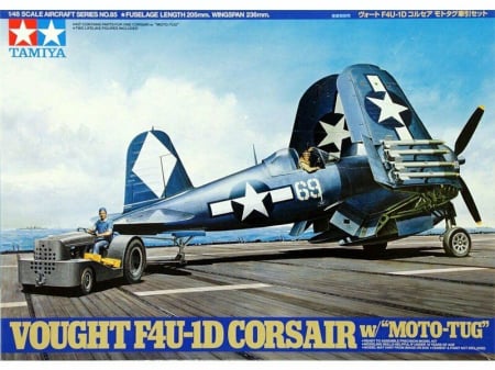 Kituri machete - Tamiya 61085 - 1:48 F4U-1D Corsair with 'Moto-Tug' - 1 figure