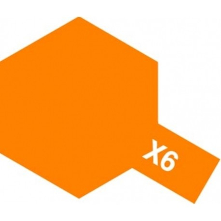 Vopsire, Weathering & Diorama - Tamiya 81006 - X-6 Orange - Acrylic Paint (Gloss) 23 Ml