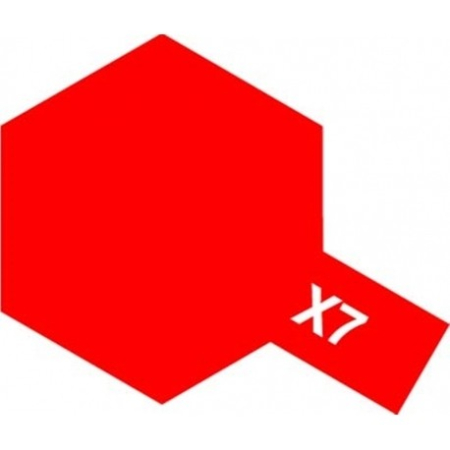 TAMIYA - Tamiya 81007 - X-7 Red - Acrylic Paint (Gloss) 23 Ml