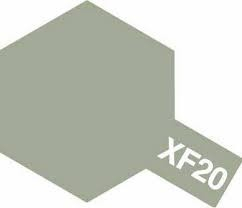 Vopsire, Weathering & Diorama - TAMIYA 81320 - XF-20 Medium Grey - Acrylic Paint (Flat) 23 ml