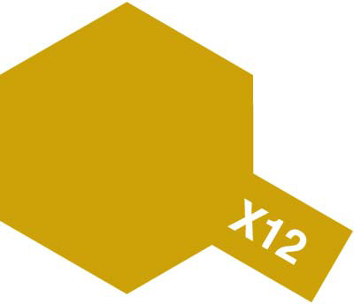 Vopsire, Weathering & Diorama - Tamiya 81512 - X-12 Gold Leaf - Acrylic Paint Mini (Gloss) 10 ml