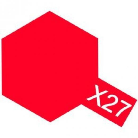 TAMIYA - Tamiya 81527 - X-27 Clear Red - Acrylic Paint (Gloss) 10 ml