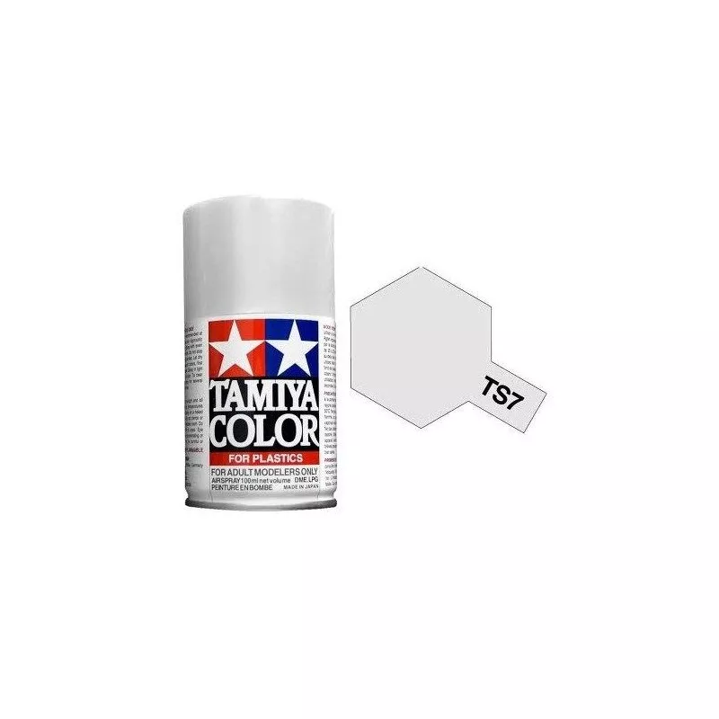 Spray Vopsea Tamiya - Tamiya 85007 - TS-7 Racing White 100 ml (lucios)