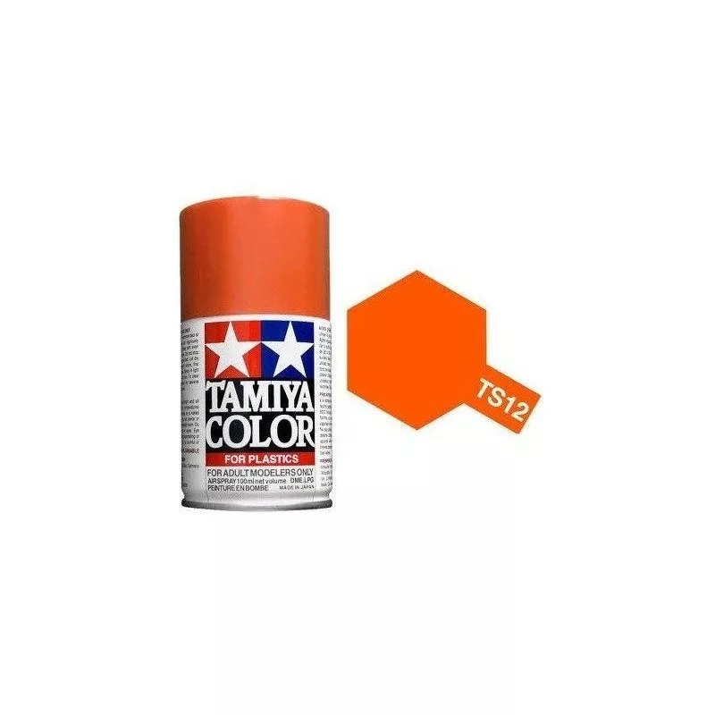 Spray Vopsea Tamiya - Tamiya 85012 - TS-12 Orange 100 ml (lucios)