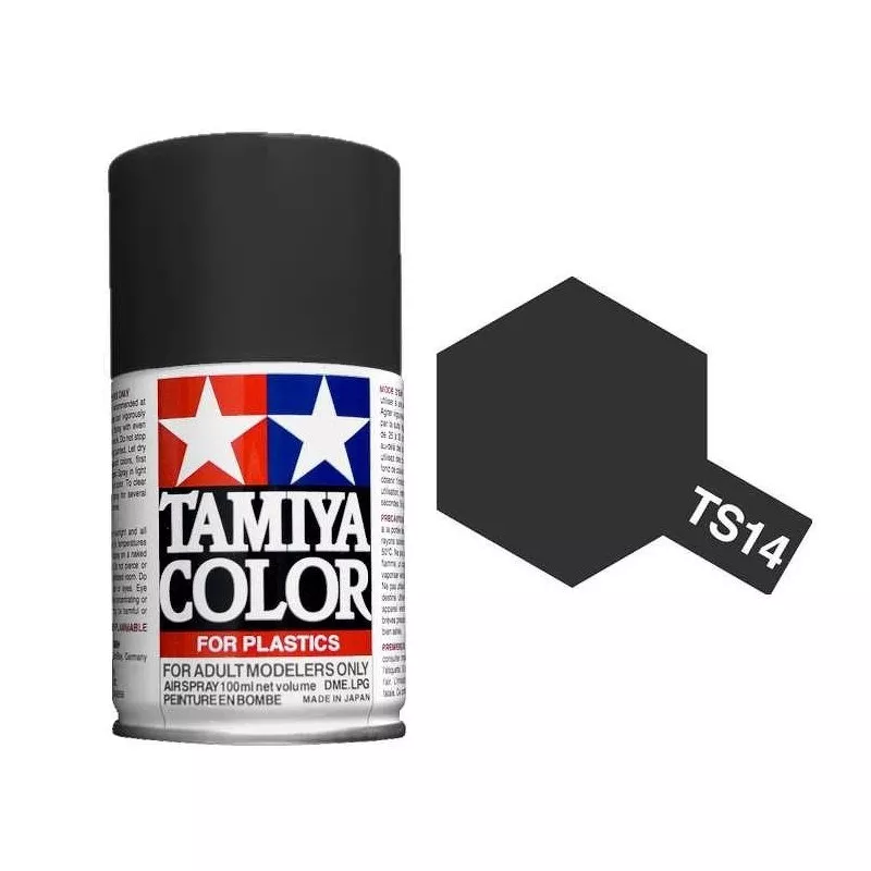 Spray Vopsea Tamiya - Tamiya 85014 - TS-14 Black 100 ml (lucios)