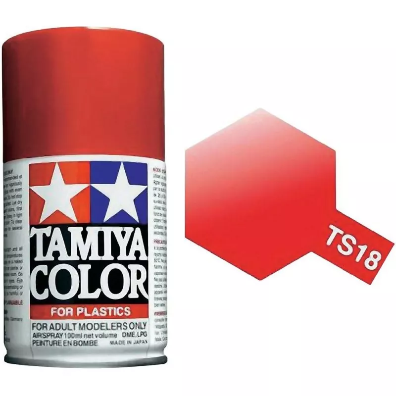 Spray Vopsea Tamiya - Tamiya 85018 - TS-18 Metallic Red 100 ml (special)