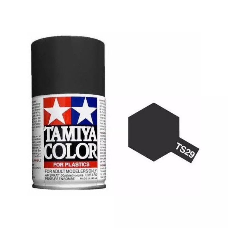 Spray Vopsea Tamiya - Tamiya 85029 - TS-29 Semi Gloss Black 100 ml (semi-lucios)