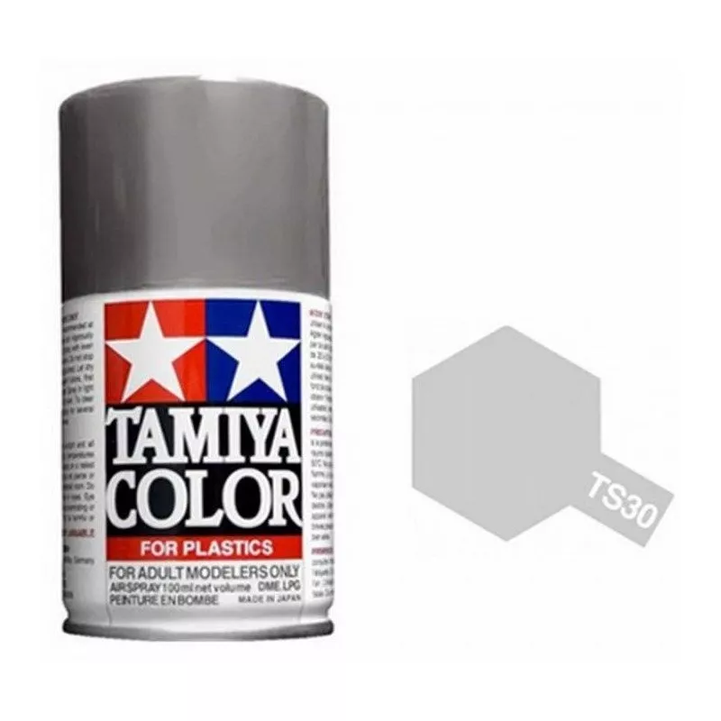 Spray Vopsea Tamiya - Tamiya 85030 - TS-30 Silver Leaf 100 ml (lucios)