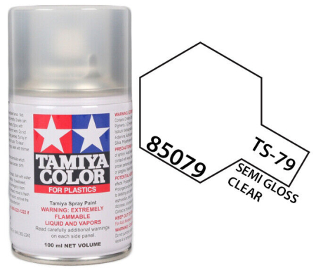 Spray Vopsea Tamiya - Tamiya 85079 - TS-79 Semi Gloss Clear 100 ml (semi-lucios)
