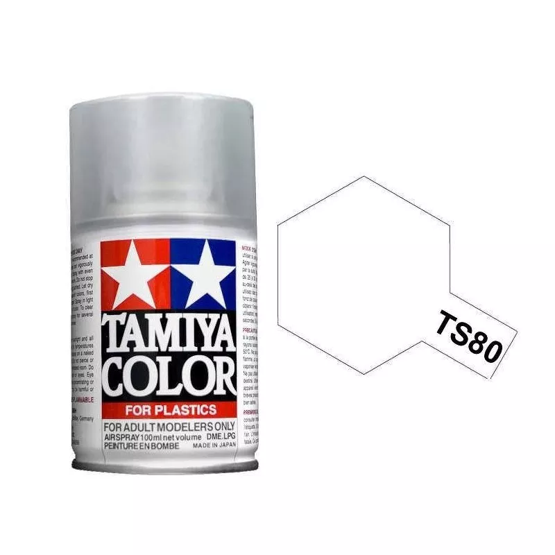 Spray Vopsea Tamiya - Tamiya 85080 - TS-80 Flat Clear 100 ml (mat)