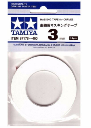 Benzi mascare - Masking Tape for Curves (3mm width x 20 m length)