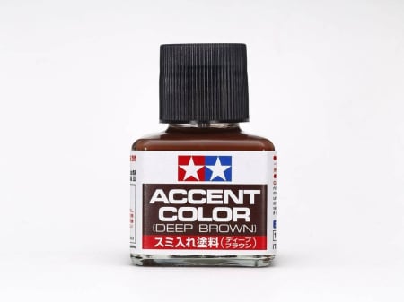Vopsire, Weathering & Diorama - TAMIYA 87210 - Accent Color (Deep Brown, Enamel, Flatt) - 40Ml