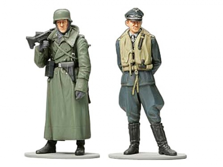 Figurine - Tamiya 89641 - 1:35 WWII German Machine Gunner and Luftwaffe Ace Pilot