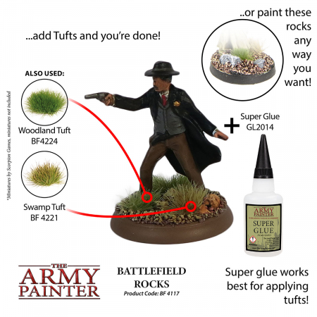 The Army Painter - Battlefield Basing: Battlefield Rocks [4]