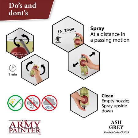 The Army Painter - Colour Primer: Ash Grey [4]