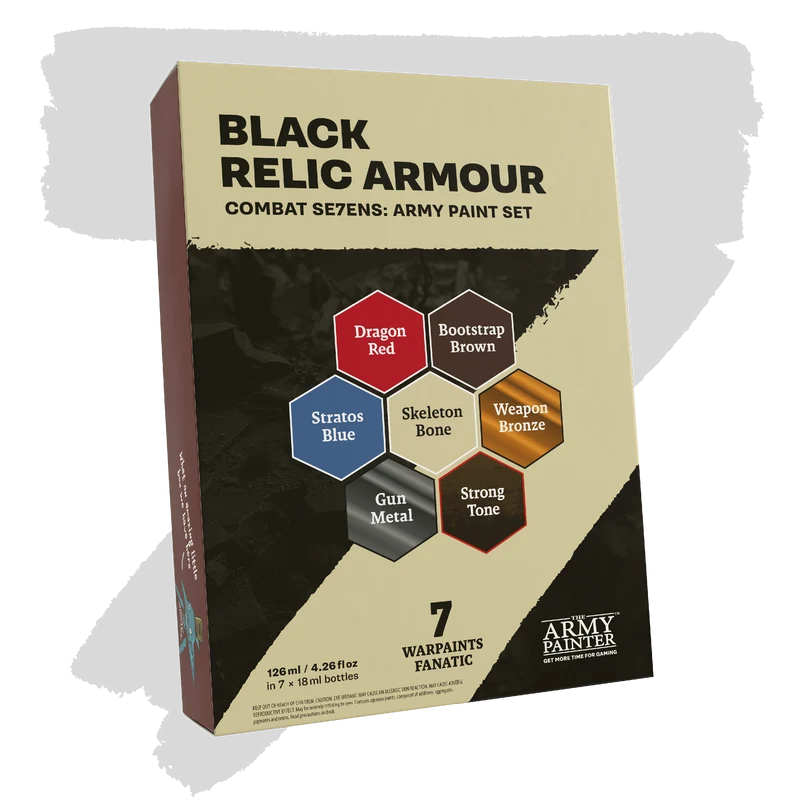 Noutati - The Army Painter Combat Se7ens WP8115 - Black Relic Armour - Set 7 vopsele