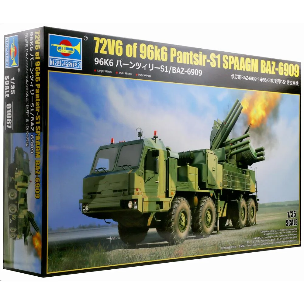 Kituri machete - Trumpeter 01087 - 1:35 72V6 of 96k6 Pantsir-S1 SPAAGM BAZ-6909