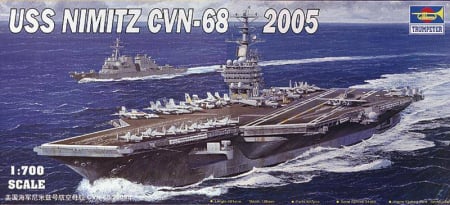 Kituri machete - Trumpeter 05739 - 1:700 American Warship USS Nimitz CVN-68 2005