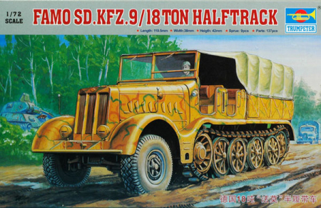 Kituri machete - Trumpeter 07203 - 1:72 Famo Sd.Kfz. 9 / 18 Ton Halftrack