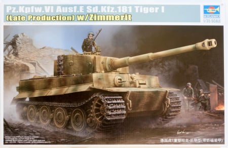 Kituri machete - Trumpeter 09540 - 1:35 Pz.Kpfw.VI Ausf.E Sd.Kfz.181 Tiger I (Late Production) with Zimmerit